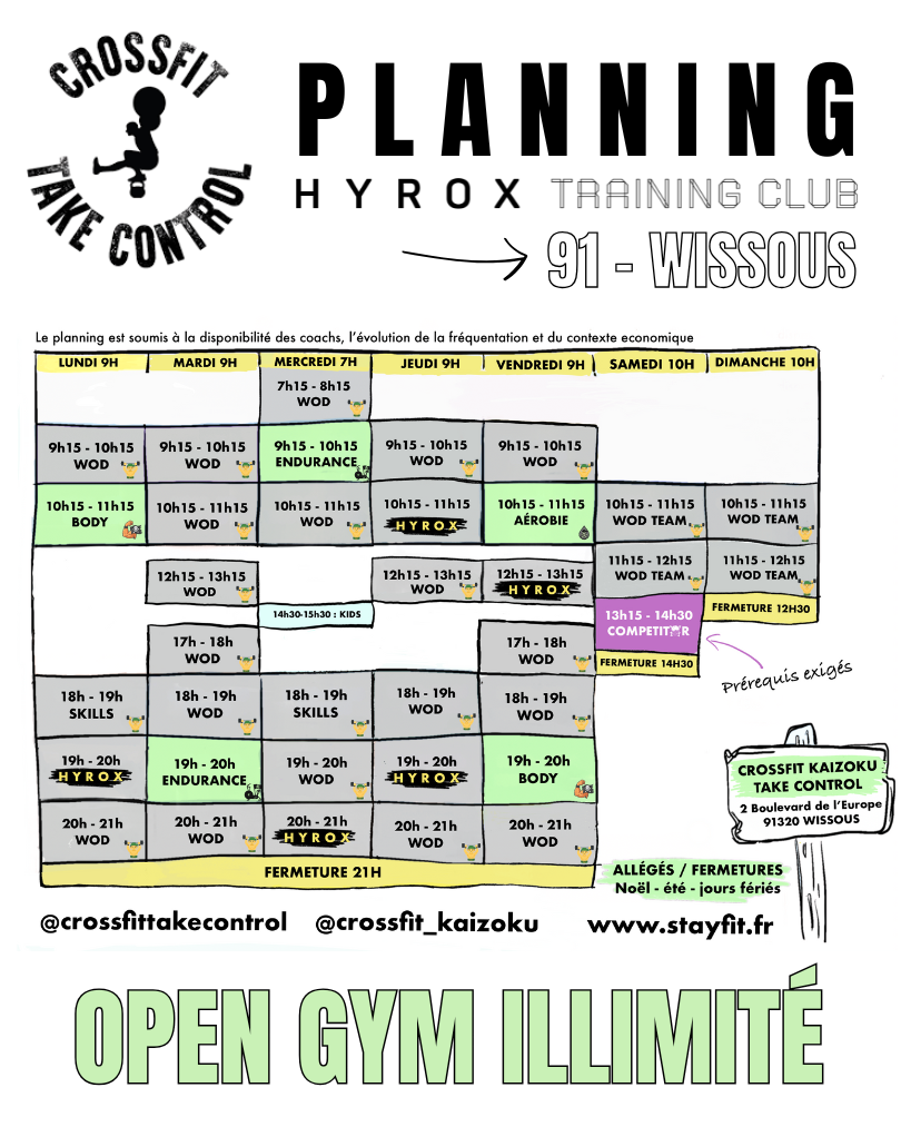 Planning Hyrox CrossFit Wissous